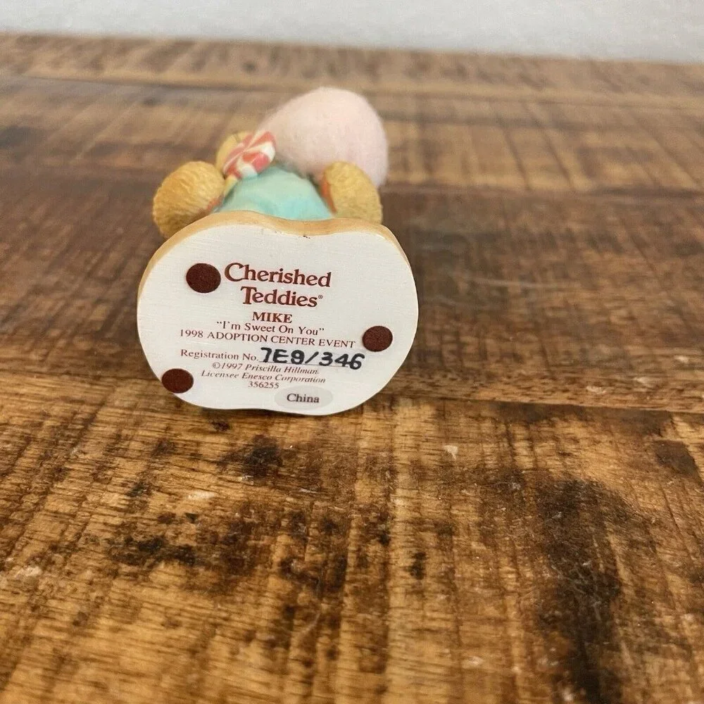 Cherished Teddies Mike “I’m Sweet On You” 356255 1998 Adoption Center Event